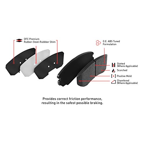 Dynamic Friction Company 5000 Advanced Brake Pads and Rotors Kit for 2018-2023 Audi Q5| Hardware Included